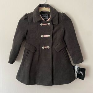 Rothschild Girls 5/6 Charcoal Coat with Beret - GREAT FOR CHRISTMAS